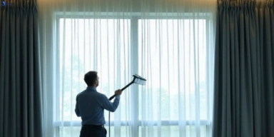 Commercial curtain stain removal service whittington-vic hotels offices restaurants