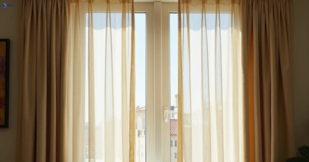 Dull dusty drapes in whittington-vic before professional cleaning